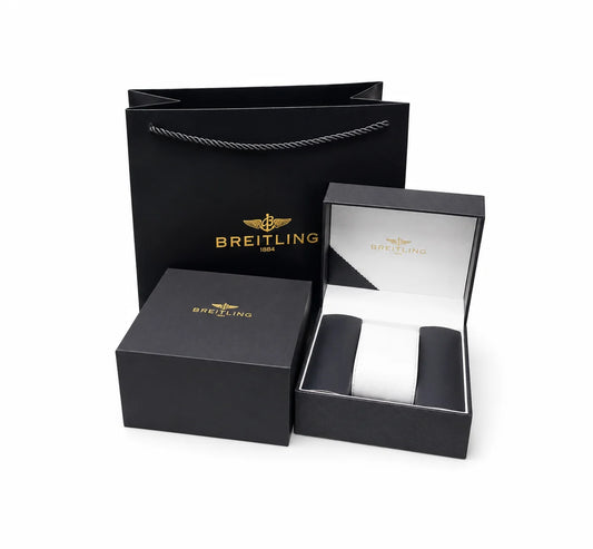 ساعة كرونوغراف طراز بريتلينغ بسوار مطاطي