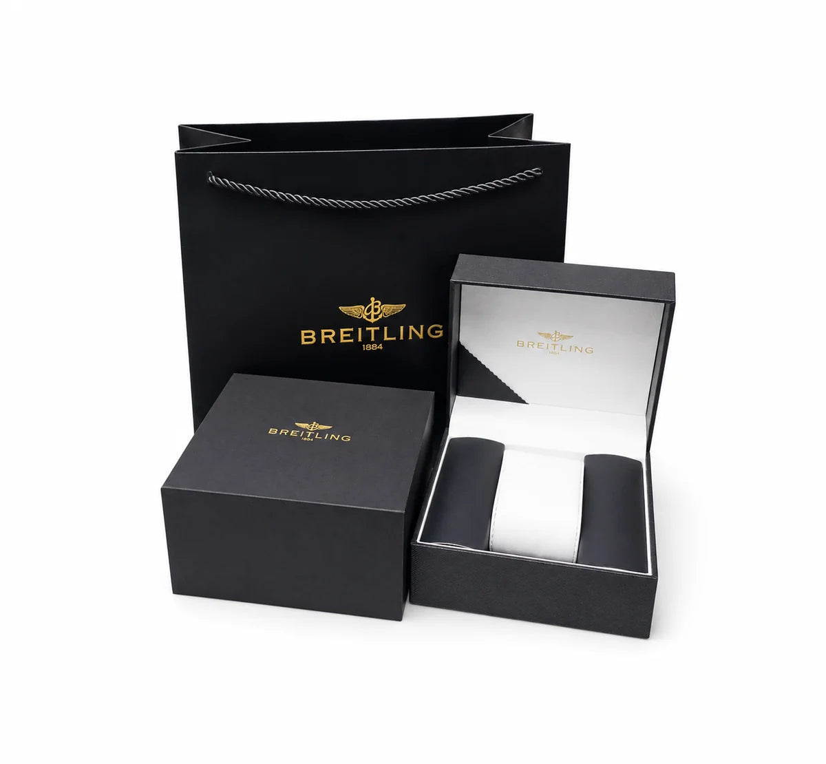 Breitling Chronograph Style Watch with Rubber Strap