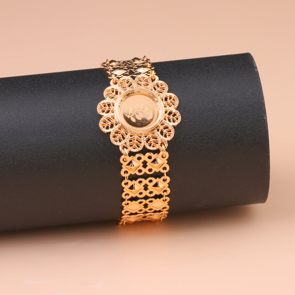 Gold Alternative Bracelet, Flower of the East