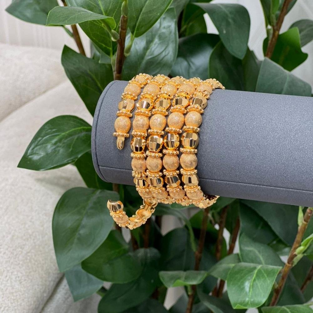 Gold Alternative Bangles Gold Balls | Price Per Unit