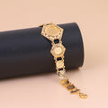 Gold alternative bracelet with oriental touches