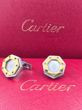 Cartier Cartier Dual-Tone Hexagon Cufflinks – Gold & Silver Designer Luxury Cufflinks for Men
