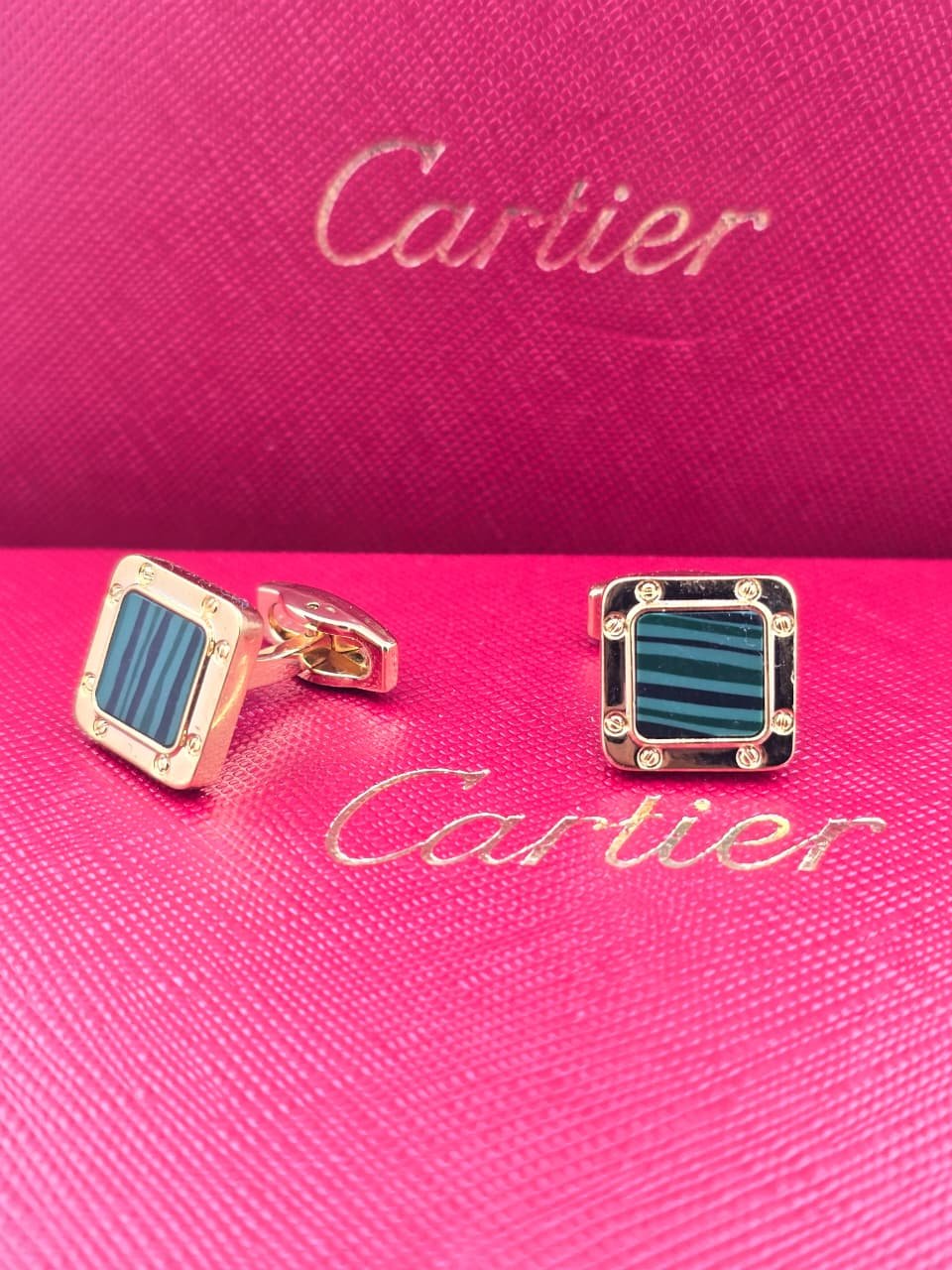 Cartier Inspired Signature Frame Cufflinks