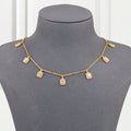 Pendant Gold Alternative Square Diamond