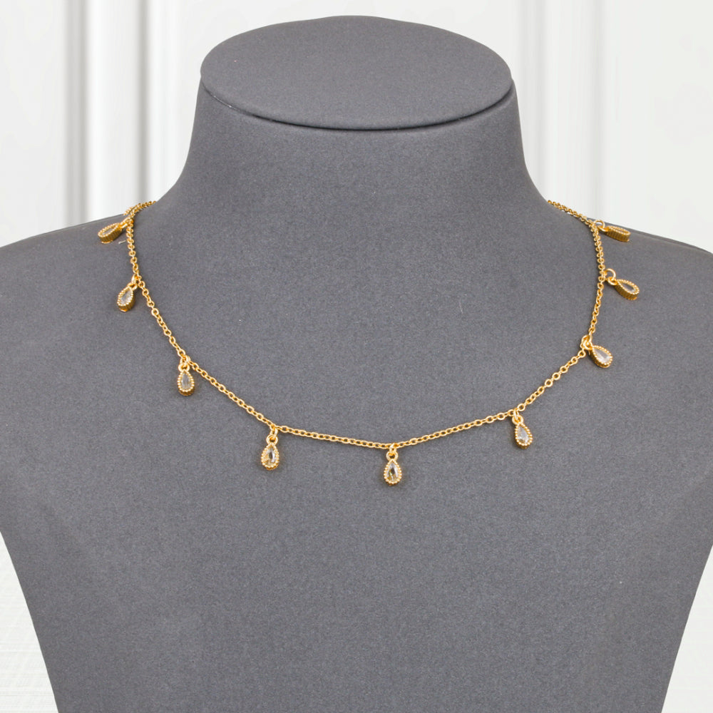 Pendant Gold Alternative Teardrop Zircon