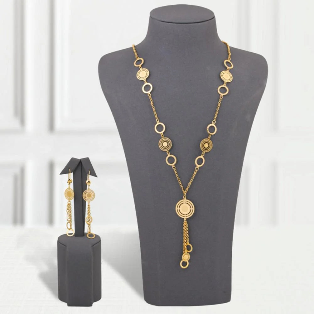 Circular Gold Alternative Necklace
