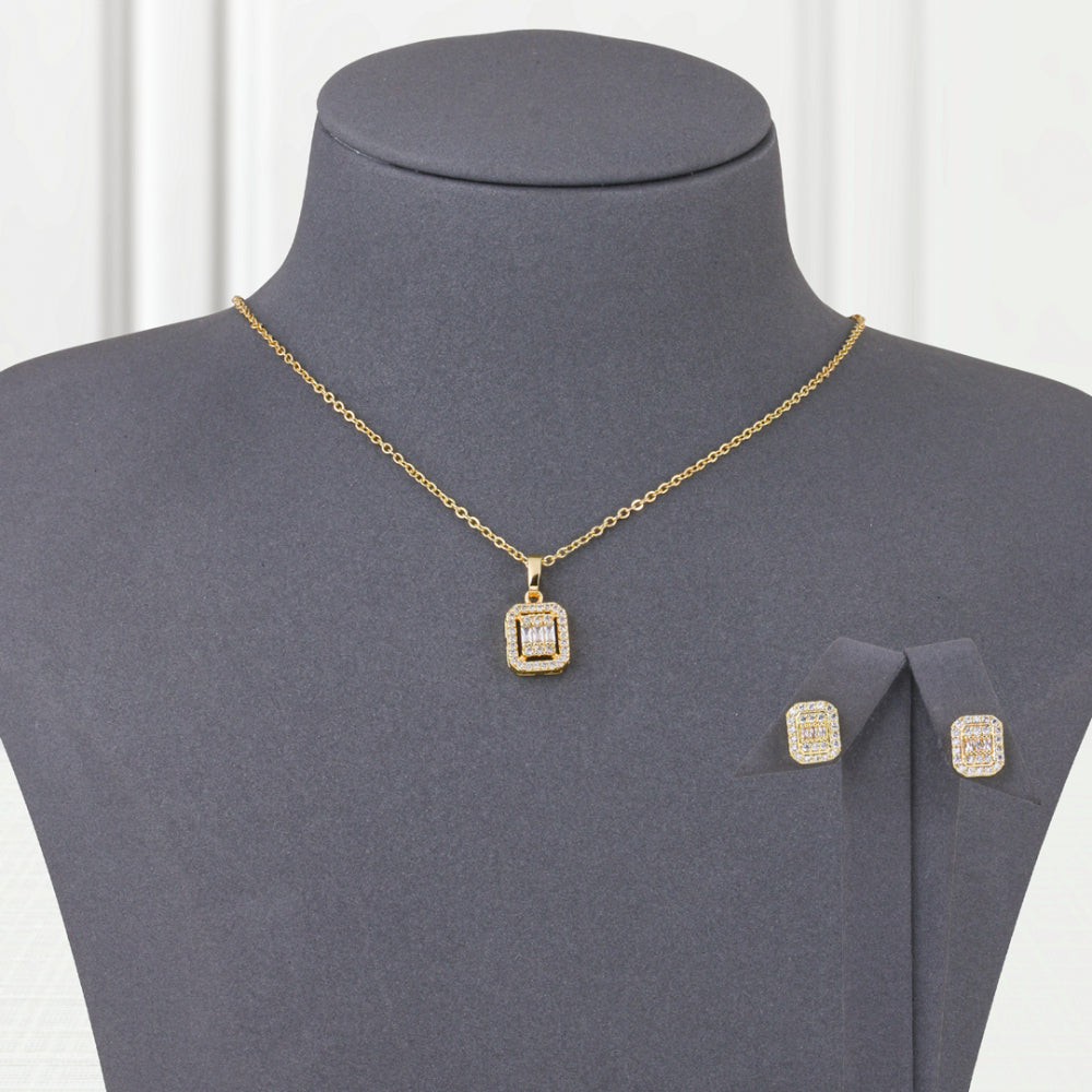 Diamond Zircon Gold Alternative Set