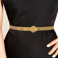 Gold Alternative Hexagonal Belt