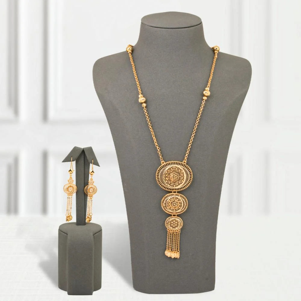 Gold Alternative Necklace Gold Circles