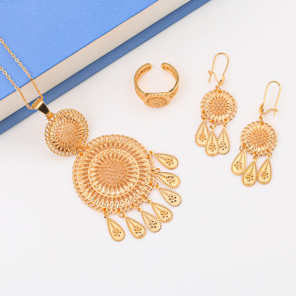 Jaber Chair Hanging Gold Alternative Set