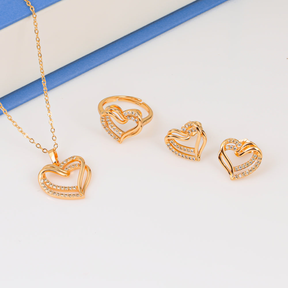 Love Heart Soft Gold Set