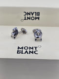 Montblanc Lion Head Cufflinks – Silver Tone Designer Cufflinks for Men