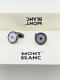 Montblanc Wave Star Silver Cufflinks – Monochrome Designer Cufflinks for Men