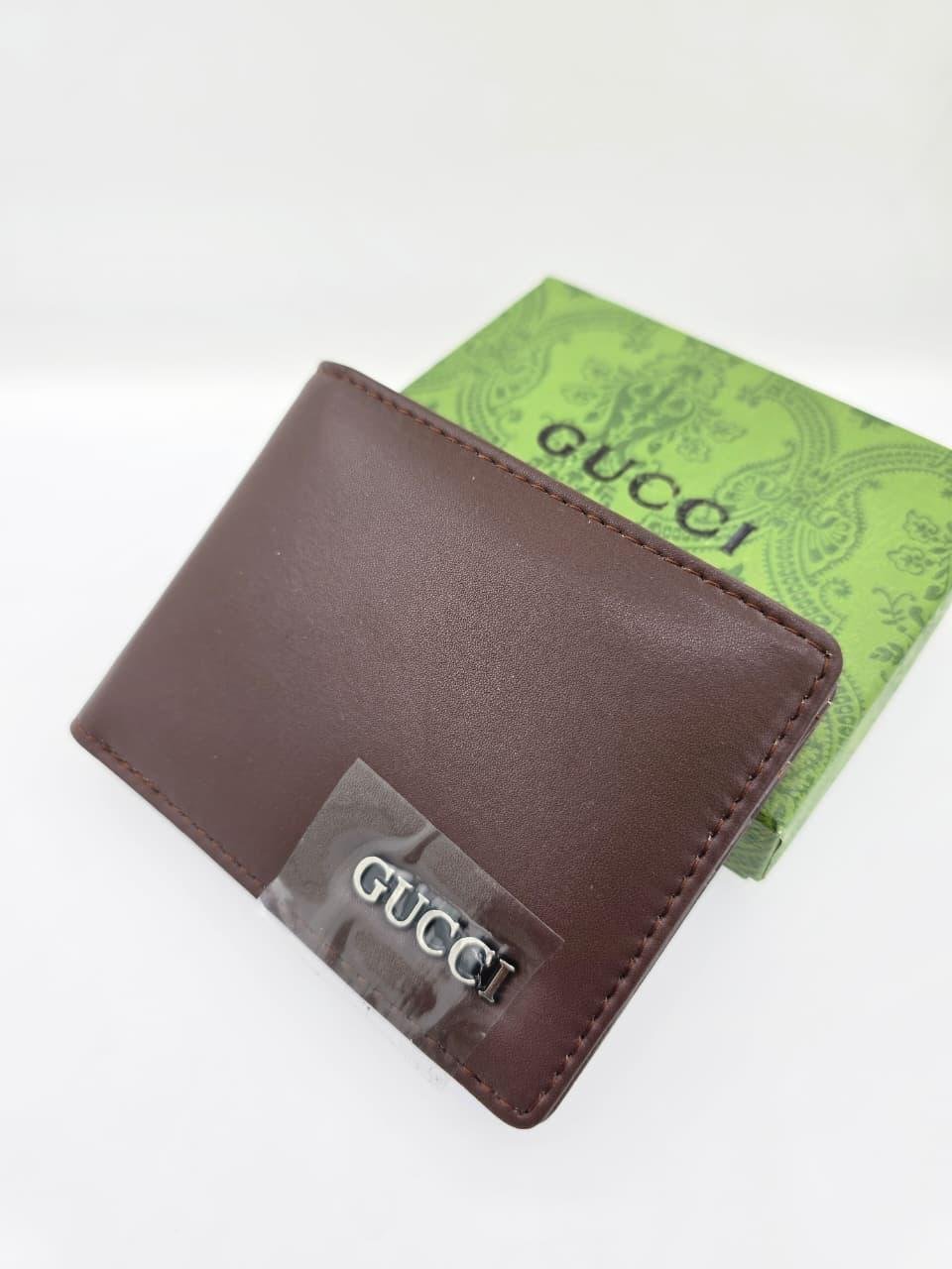 Gucci Leather Wallet – Brown Slim Wallet