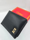 Cartier Leather Wallet – Black Slim Luxury Wallet