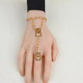Women’s Gold Alternative Handkerchief Square Bracelet