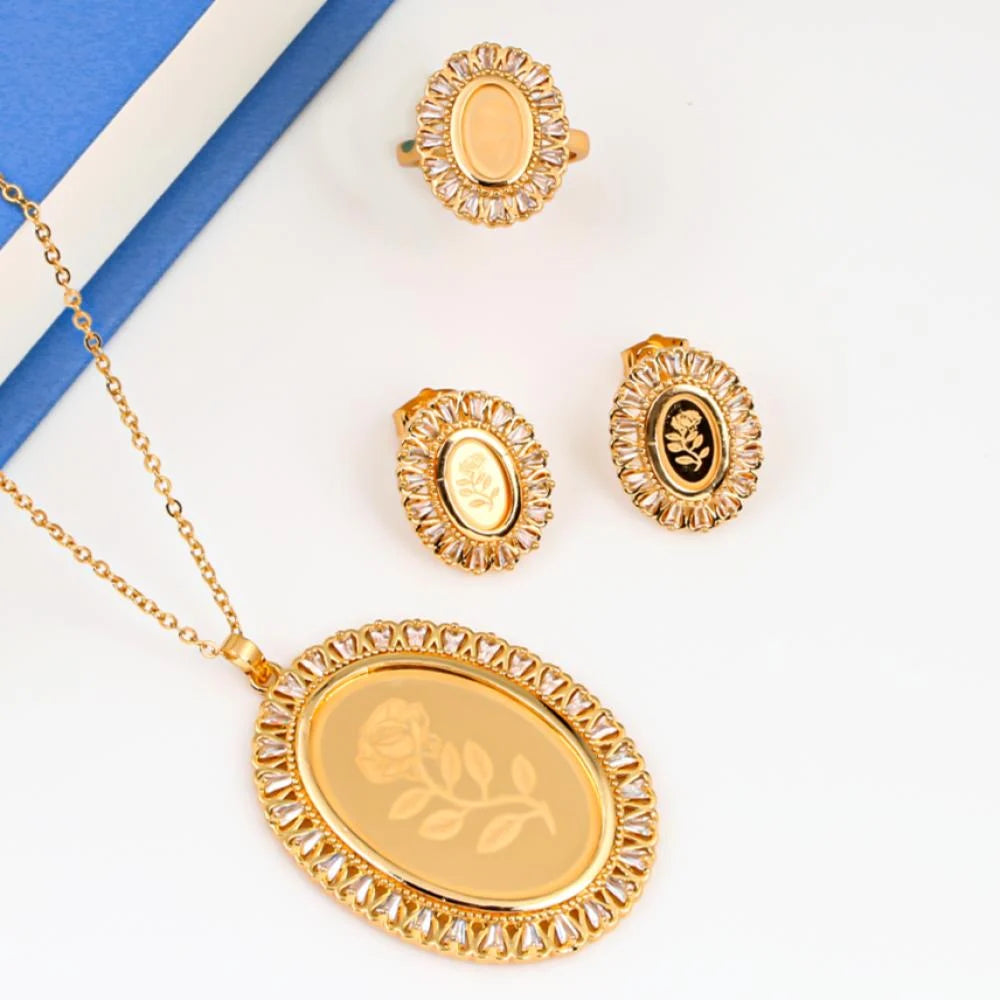 Zircon Spike Set Gold Alternative
