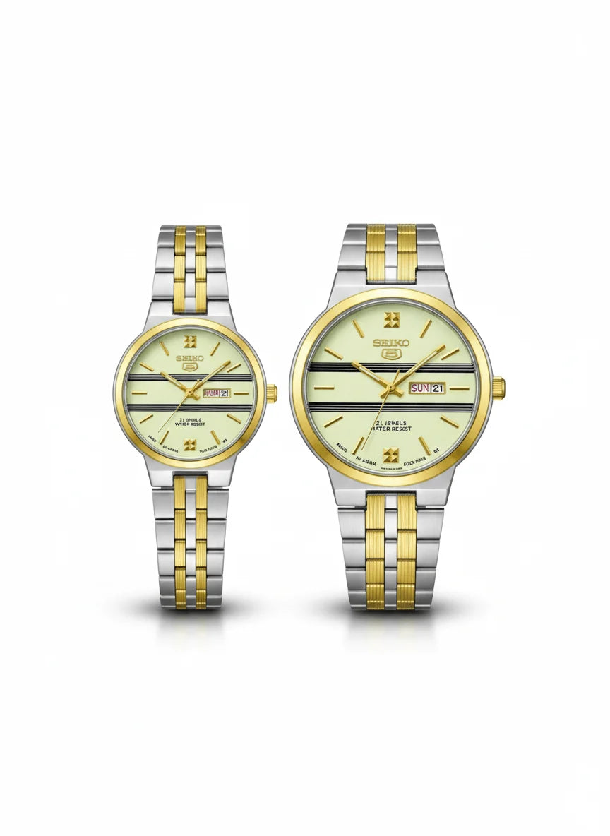 Seiko 5 Inspired Presidential Couple Set