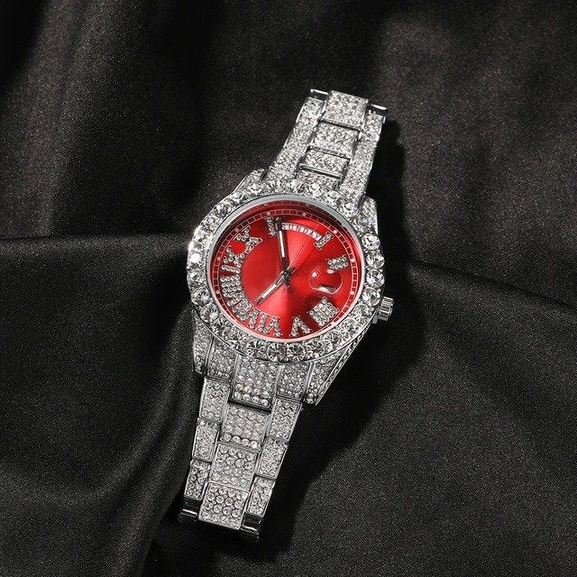 Bling King-Ice Men's Women's Diamond Watch