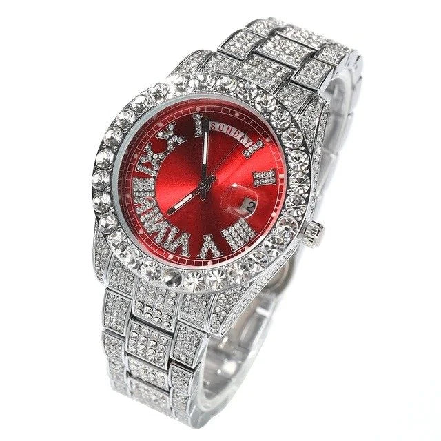 Bling King-Ice Men's Women's Diamond Watch