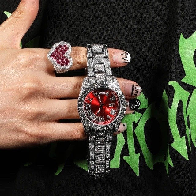 Bling King-Ice Men's Women's Diamond Watch