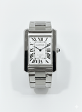 Cartier Tank Must - Polished Steel Case with Silver Flinqué Dial