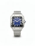 Cartier Santos – Classic Roman Dial Steel Watch