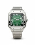 Cartier Santos – Classic Roman Dial Steel Watch