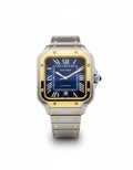 Cartier Santos – Classic Roman Dial Steel Watch
