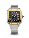 Cartier Santos – Classic Roman Dial Steel Watch