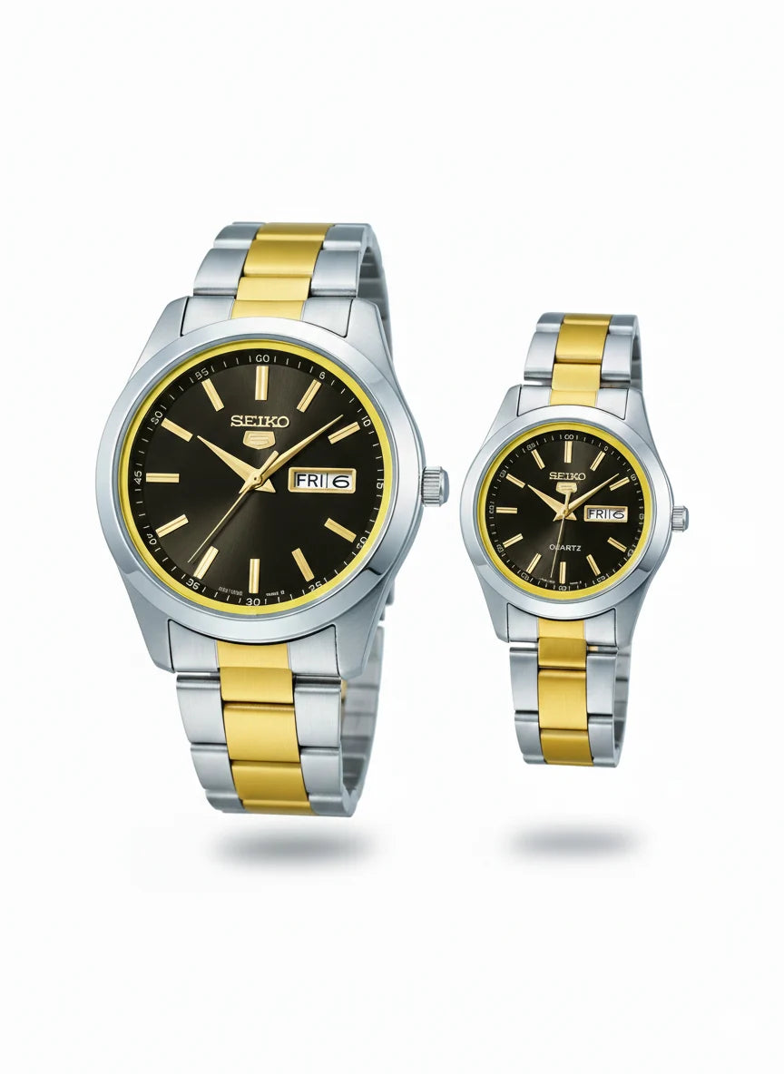 Seiko Heritage Elite Quartz Couple Set