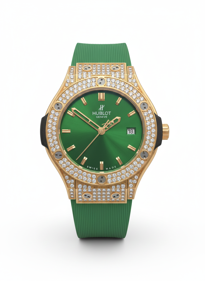 Hublot Diamond-Accented Inspired Luxury Timepiece