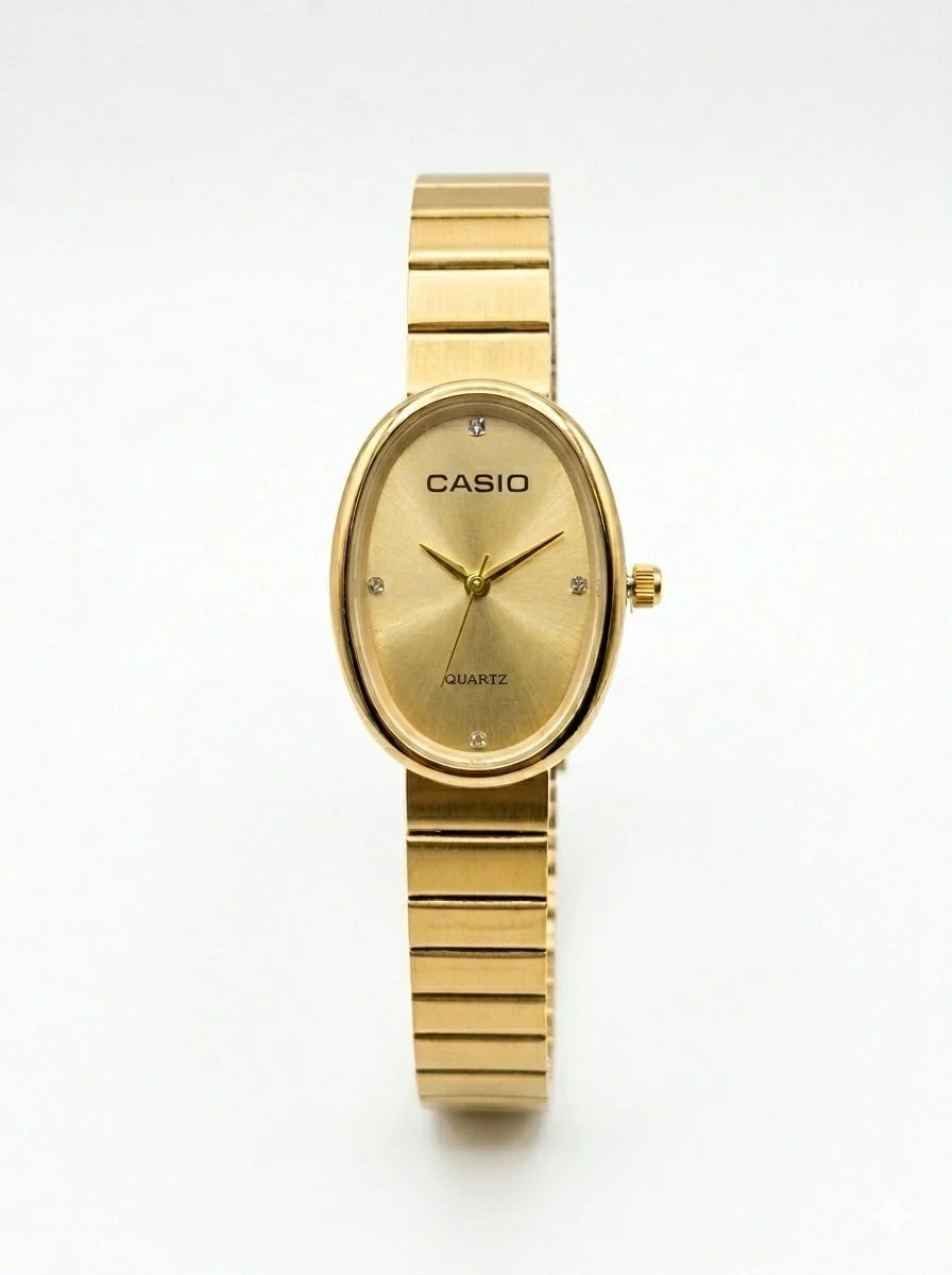 Oval Dial Casio Edition Ladies Watch