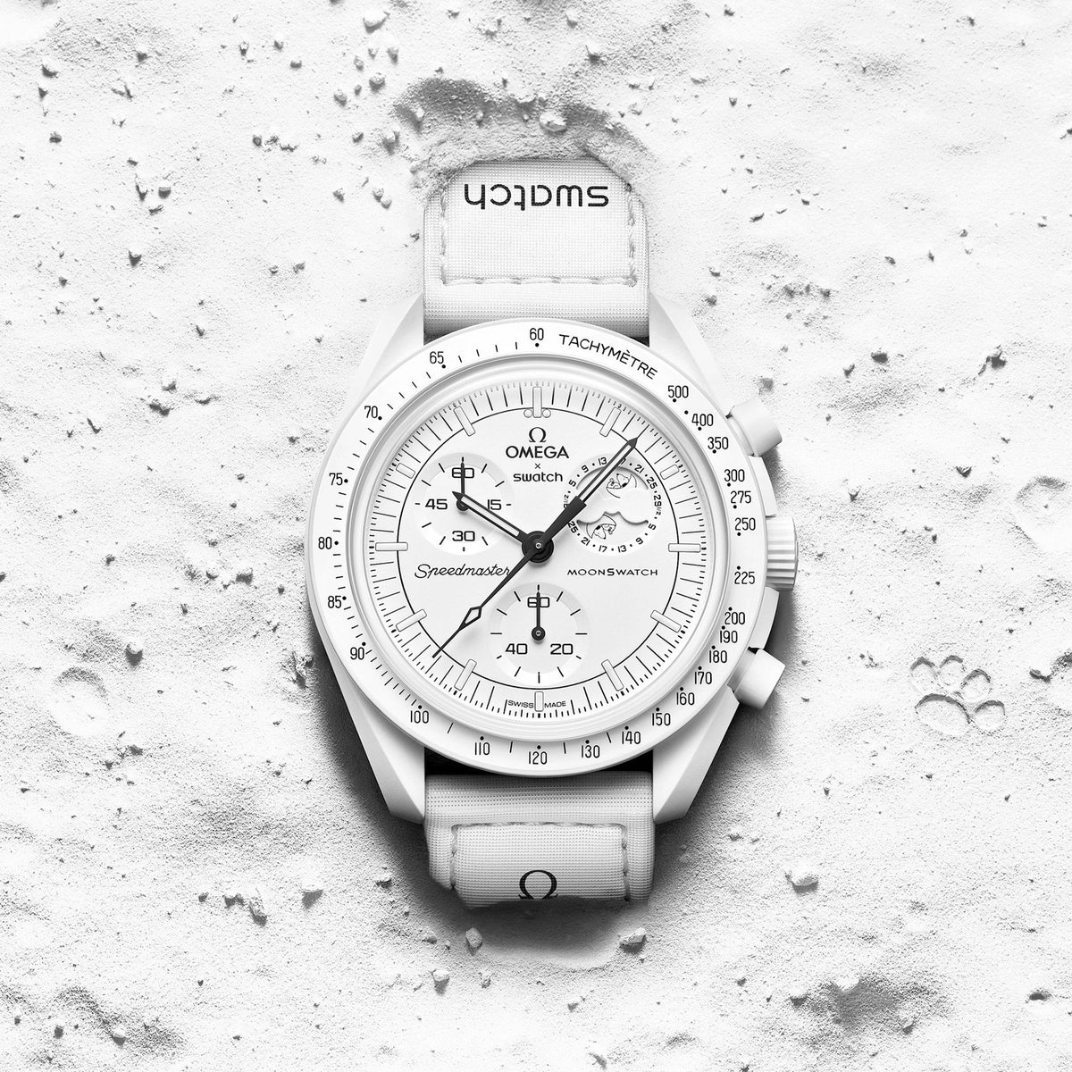OMEGA X SWATCH MoonSwatch – Mission to the Moonphase (Full White Edition)