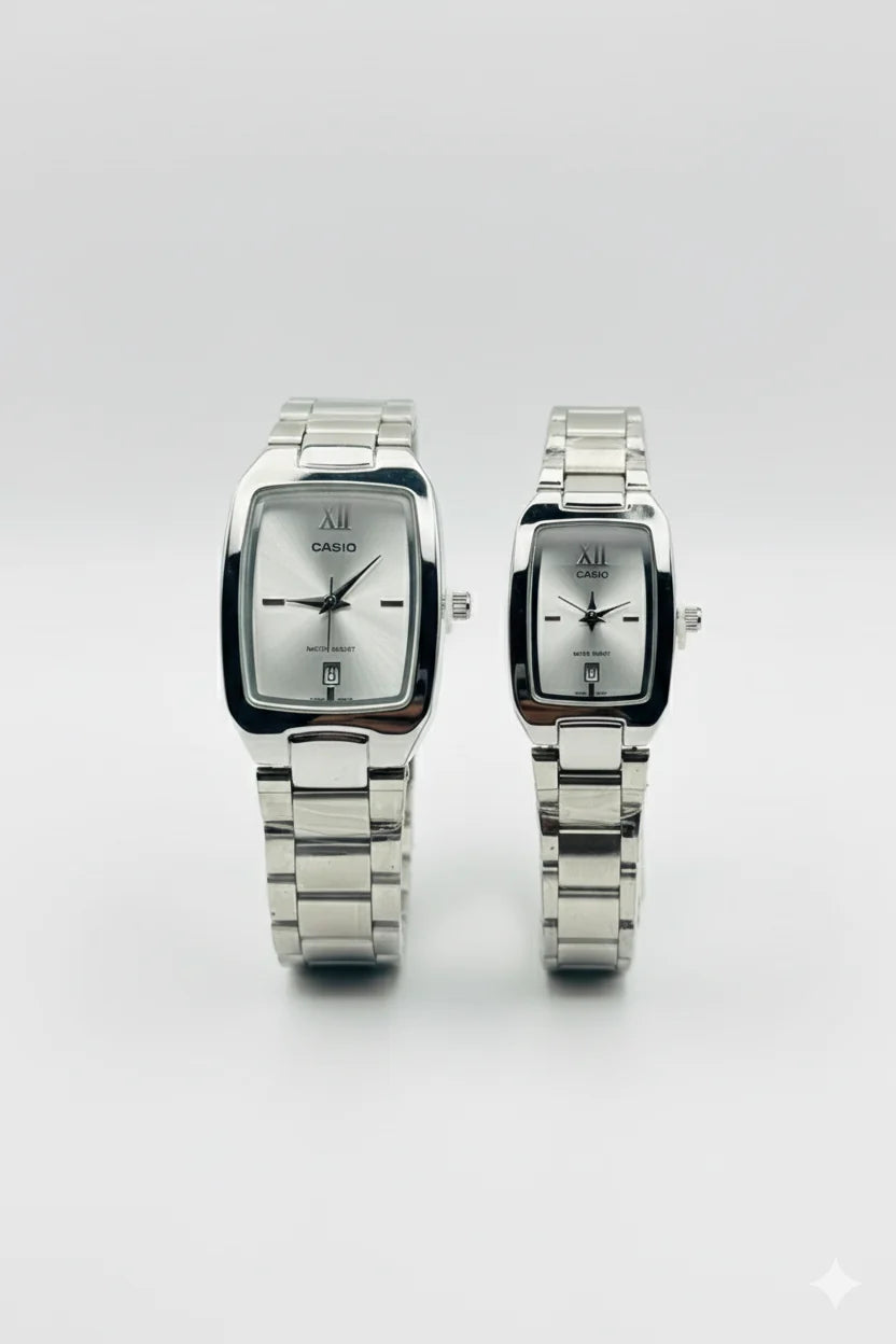 Casio Classic Couple Watch – Premium Rectangular Dial