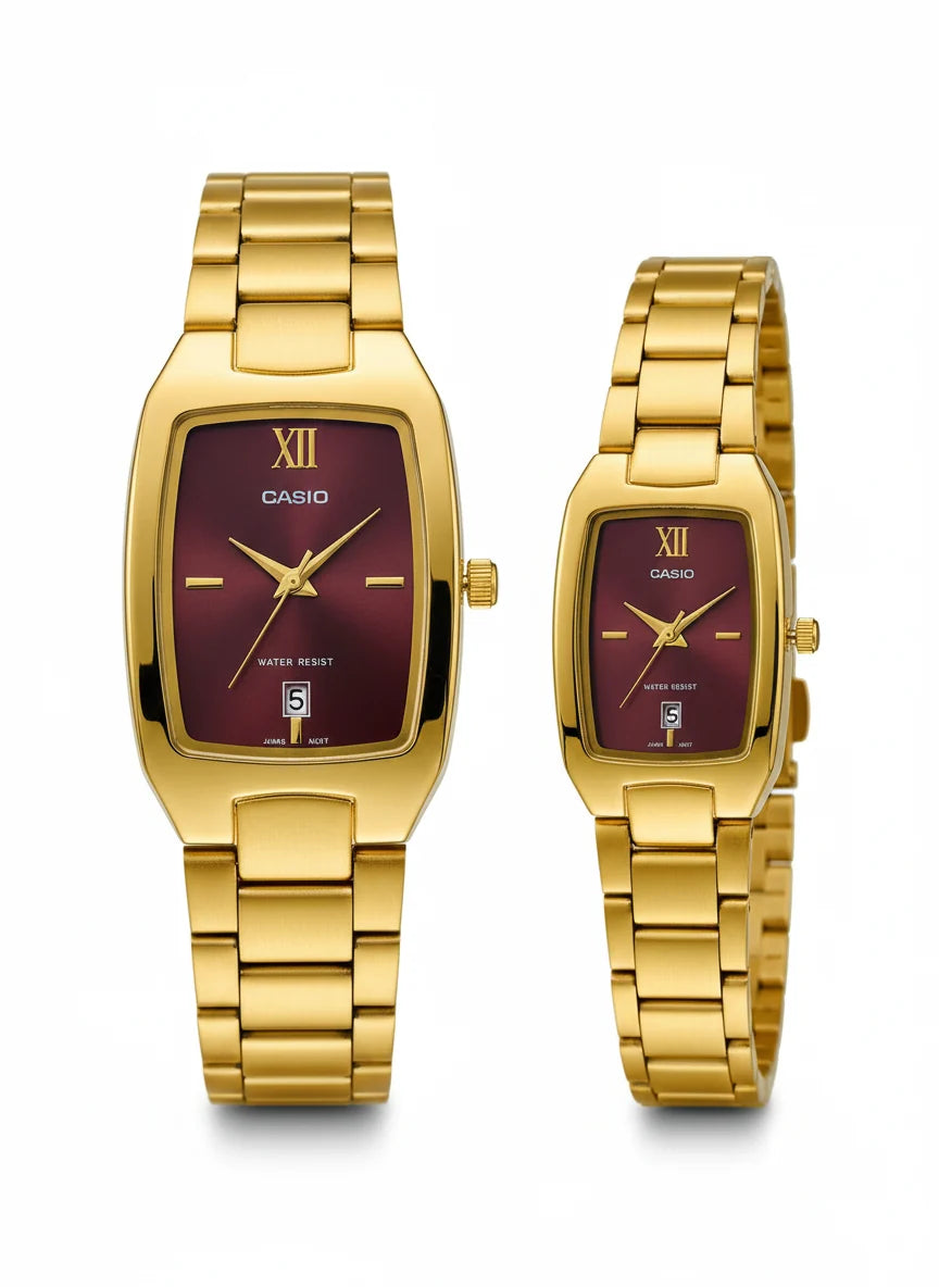 Casio Classic Couple Watch – Premium Rectangular Dial