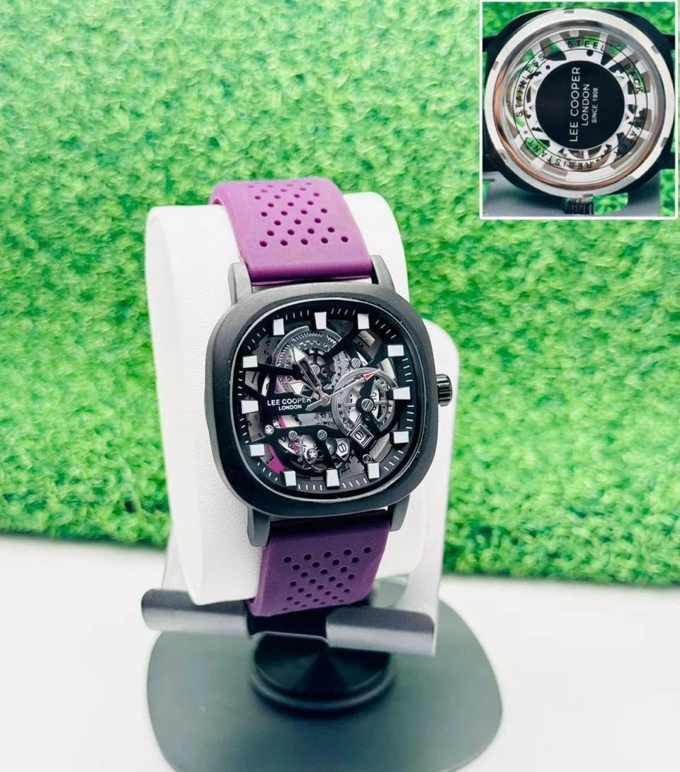 Lee Cooper London Premium Skeleton Dial Watch