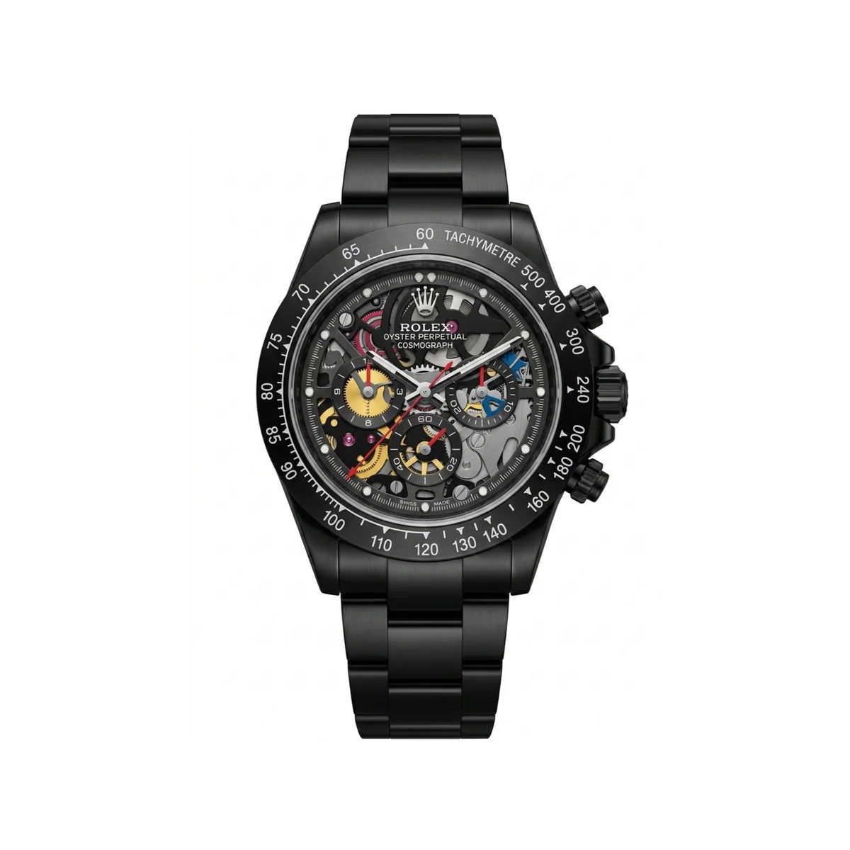 Rolex Automatic All-Black Skeleton Dial Carbon Fiber Edition