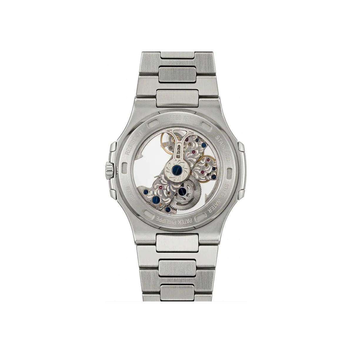 Patek Philippe Nautilus Skeleton Dial Swiss Automatic Silver Edition