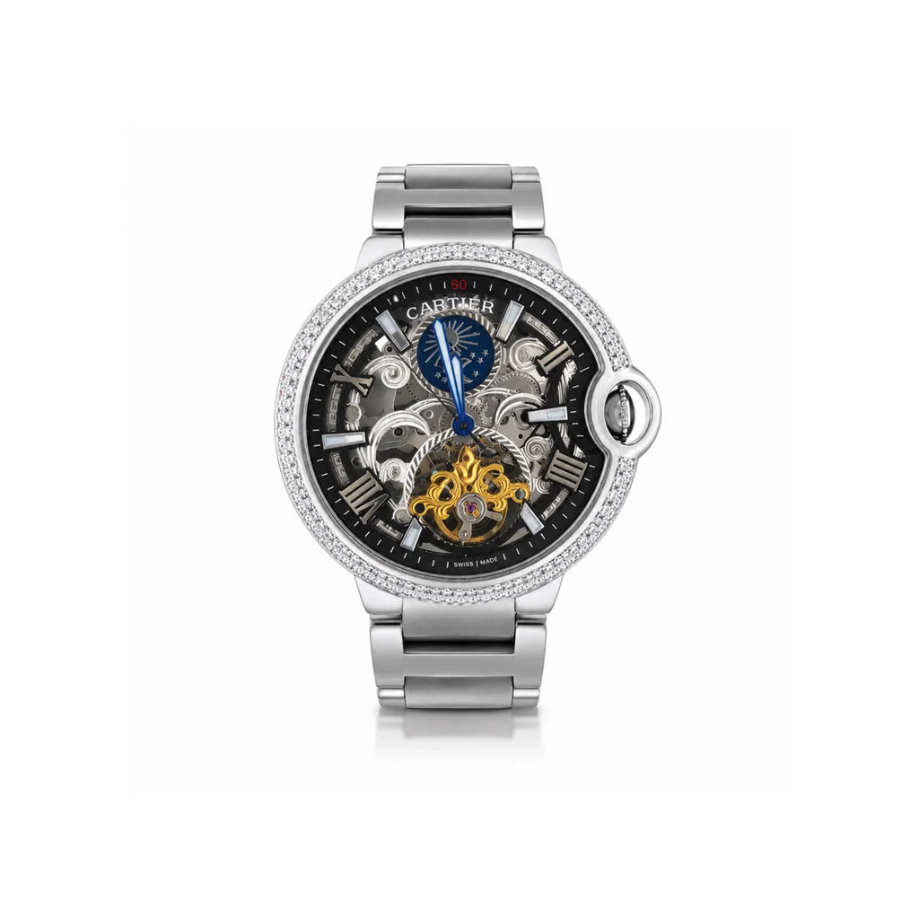 Mechanical Watch with Crystal Bezel Automatic