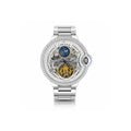 Cartier Skeleton Mechanical Watch with Crystal Bezel Automatic