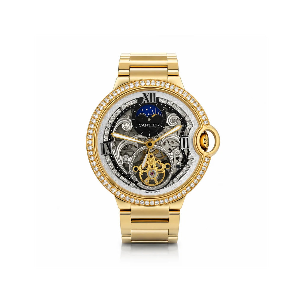 Mechanical Watch with Crystal Bezel Automatic