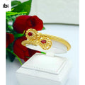 Bracelet Gold With Red Stone