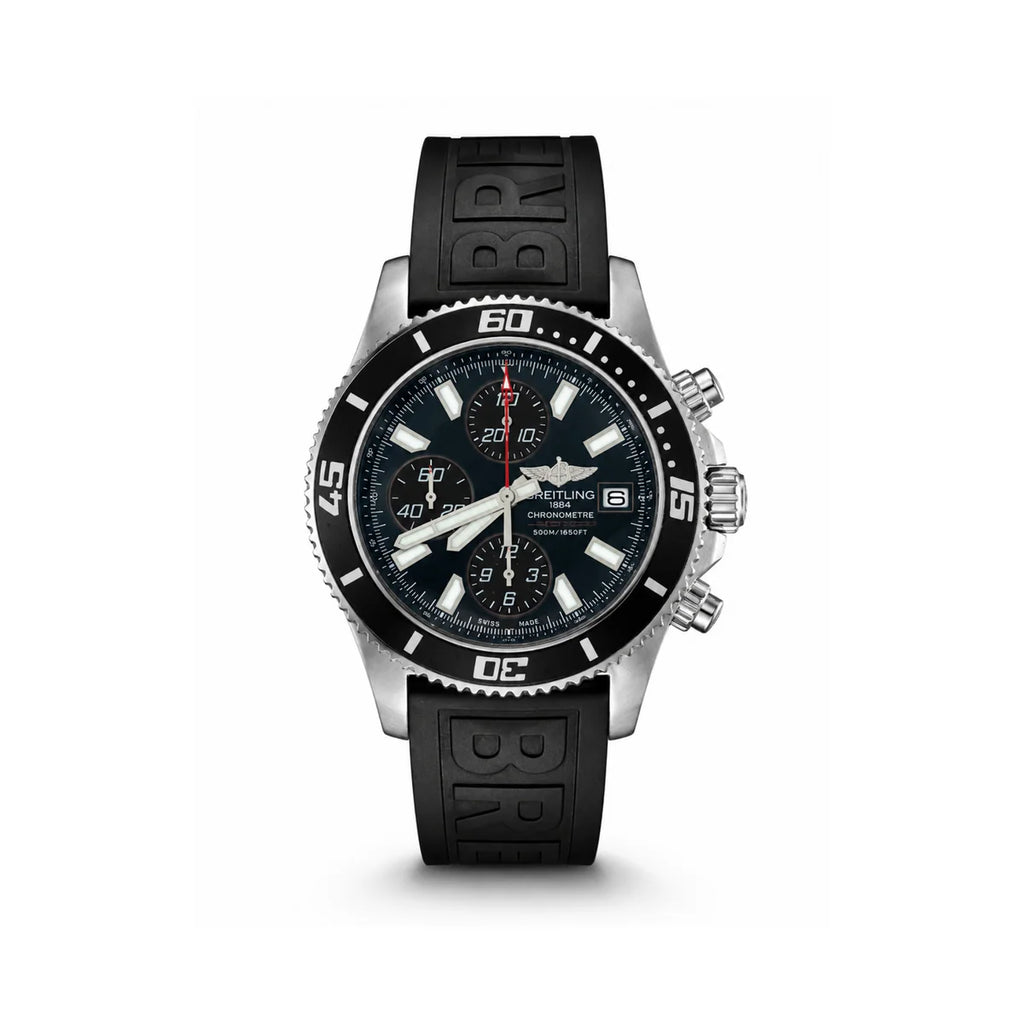 Breitling Chronograph Style Watch with Rubber Strap