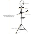 Latest Selfie Stand For 3 Mobiles-Mic-Stand