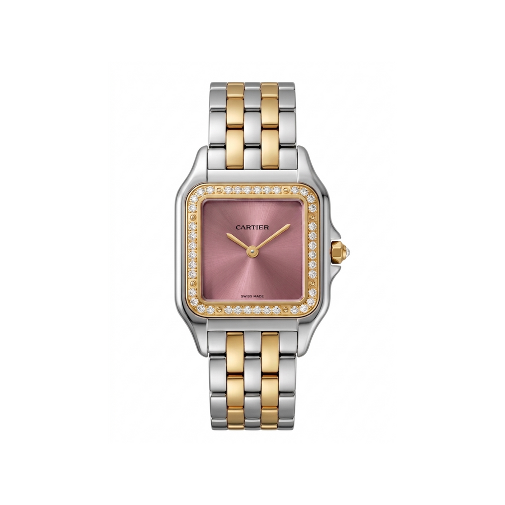 Cartier Diamond Two Tone Bezel Quartz Watch
Cartier Diamond Bezel Quartz WatchCartier Diamond Bezel Quartz Watch
Cartier Diamond Bezel Two Tone  Quartz Watch